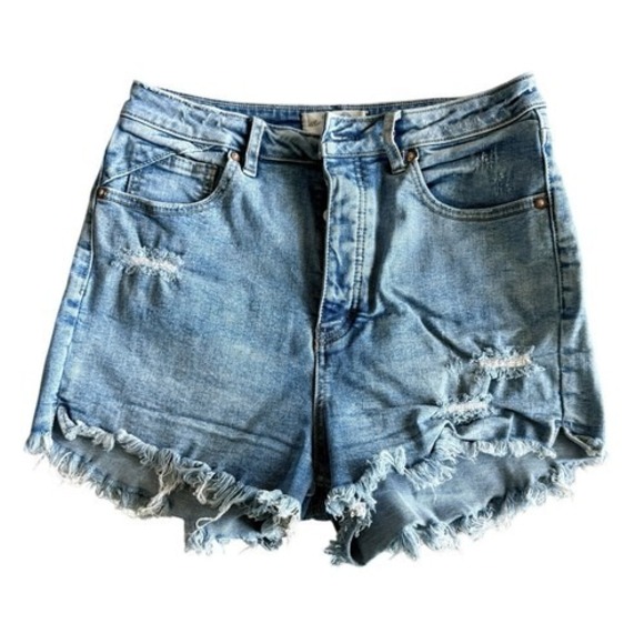 We The Free Pants - We The Free High Rise Distressed Cut Off Denim Shorts Blue Size 30